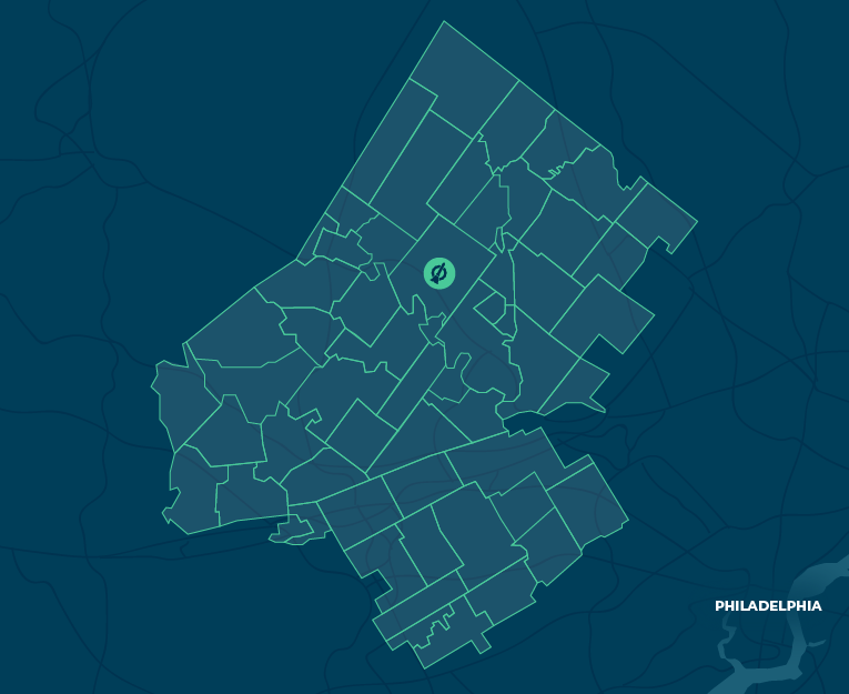 Map of the Certifiably Clean service area across Montgomery and Chester County, Pennsylvania